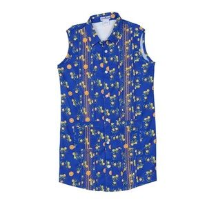Blue quail 3t Guayabera - Citrus Lattice Sleeveless Dress sunblock